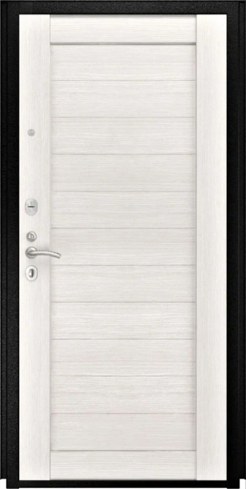 Входная дверь ДвериПРО Термо серебро СБ-3 Листв. бел. (21 Беленый дуб) DPRO222362 внутренняя сторона