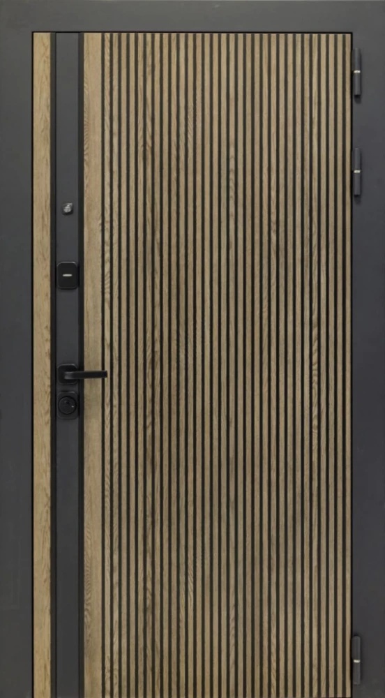 Входная дверь ДвериПРО Rosna СБ-1 (ст. белое, 16мм, беленый дуб) DPRO204797 внешняя сторона