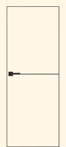 Межкомнатная дверь PX-19 черная кромка с 4-х ст. Магнолия