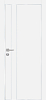 Межкомнатная дверь PX-14  AL кромка с 4-х ст. Белый матовый