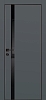Межкомнатная дверь PX-8  черная кромка с 4-х ст. Графит